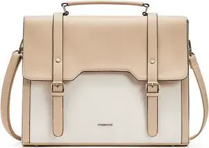 Missnine Laptop Bag 15.6 inch Canvas Messenger Bag for Women Professional Work Bag Shoulder Bag