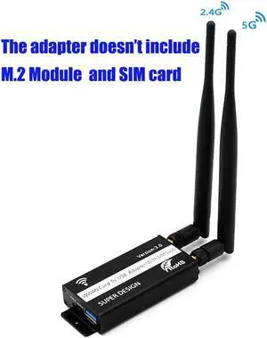 NGFF(M.2) to USB 3.0 Adapter with SIM Card Slot for WWAN/LTE/4G Module