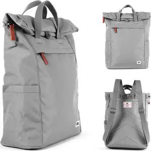 ORI LONDON Rolltop Backpack - Large Travel Backpack with Lots of Pockets for Men & Women - The Finchley, Stormy