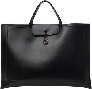 Tote bag,Laptop Bag for Women and Men, Waterproof Leather Computer Bags Business Office Work Bag Briefcase (black)