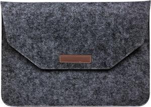 13 inch Laptop Sleeve Suitable for MacBook Felt Bag Gift Flat Liner Bag Protective Cover case for MacBook (Black)