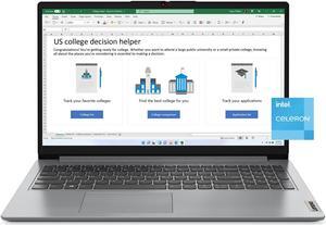 Lenovo IdeaPad 1i - (2023) - Everyday Laptop Computer - Windows 11-15.6" FHD - 4GB Memory - 128GB Storage - Intel Celeron N4500 - Cloud Grey