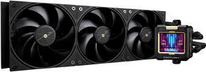Thermalright FW360 Black CPU AIO Cooler,PC 360 Specification Water Cooler System,IPS LCD Screen with 320 * 240 Resolution,for AM5&Intel LGA1851,High Performance Pump,Comes with 2.4-inch LCD Display