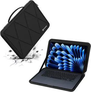 Smatree Hard EVA Protective Sleeve Case Compatible for 15.3 inch Apple MacBook Air M4 2025/M3 Chip 2024/ M2 Chip 2023, for MacBook Air A3114/A2941 Laptop and Anti-Shock Bag (X8266)