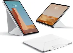 PITAKA for iPad Pro 11 Inch Case 2024, Compatible with iPad Pro m4, Portrait/Landscape Magnetic Case with Pencil Holder, 4 Standing Angles and - White