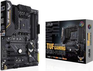ASUS TUF Gaming B450-PLUS II AMD AM4 Ryzen 5000 ATX Motherboard With DDR4 4400(O.C.), HDMI 2.0b, USB 3.2 Gen 2 Type-C, BIOS Flashback, AI Noise Cancelling Mic