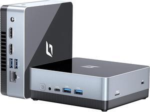 CyberGeek Nano J1 Mini PC, Intel N5095A Quad-Core(Beat N5105) Up to 2.9Ghz, 8GB RAM 3200MHz, 128GB PCIe SSD Mini Computer, Micro PC Support 4K Dual Display, WiFi, BT, RJ45, VESA Office/Home