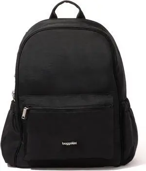 Baggallini Securtex Anti-Theft Laptop Backpack, Black