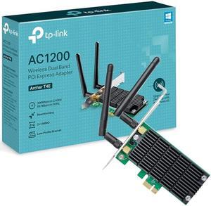 TP-Link Archer T4E AC1200 Dual Band Wireless PCI Express Adapter with Two Antennas, PCIe Network Interface Card for Desktop, Low-Profile Bracket Included, Supports Windows 10/8.1/8/7/XP (32/64 bit)