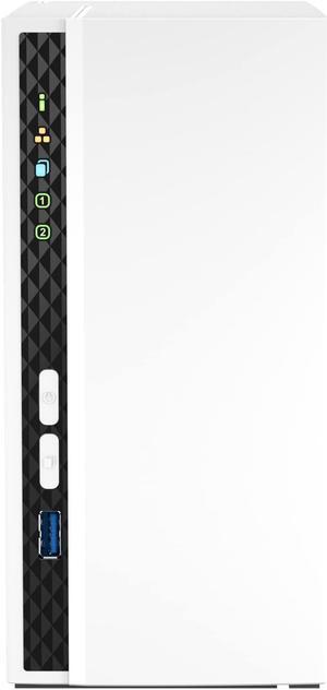 QNAP TS-233-US 2 Bay Affordable Desktop NAS with ARM Cortex-A55 Quad-core Processor and 2 GB RAM