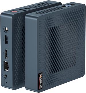 BOSGAME AG40 Mini PC, Intel Celeron Processor N4020 Mini Factory Computer(2C/2T,Up to 2.8GHz), 4GB DDR4 64GB Emmc SSD, HDMI 2.0/WiFi 5/Bluetooth 5.1/RJ45 LAN/12V/2A/Windows 10 Pro