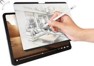 SwitchEasy Magnetic Screen Protector for 2024 iPad Air 11" (M2) - Magnetic & Detachable Feel-Like Paper for Drawing, Writing, Anti-Glare & Anti-Fingerprint, Matte - SwitchPaper