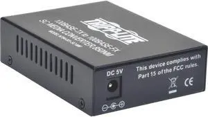 Tripp Lite Network Copper RJ45 Ethernet to Fiber SC Duplex Multimode Extender Media Converter, 1310nm Wavelength, 10/100 FX/TX, Extend up to 1.2 Miles / 2 Kilometers, 2-Year Warranty (N784-001-SC)