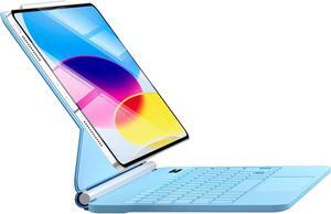For iPad 10th generation Case with Keyboard 2022 - Magic-Style Magnetic Keyboard Case for iPad 10th Gen, Multi-Touch Trackpad - Backlit - Floating Cantilever Stand Wireless Keyboard (Sky blue)