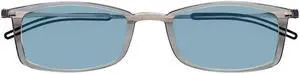 Always With You ThinOptics Blue Light Blocking Reading Glasses for Computers & Screens - Ultra Lightweight and Durable - Rectangular Clear 2.0x
