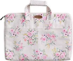 Maison d'Hermine Laptop Bag upto 15.6 inch Stain and water repellent Cotton canvas - Sweetrose Lavender