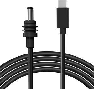 Starlink Mini USB C to DC Power Cable 5M/16.4FT, 140W USB Type-C Input to Waterproof Barrel Jack Charging Cord 18AWG, Work with 60W+ PD Source, Compatible with 28V PPS and 20V PD protocols