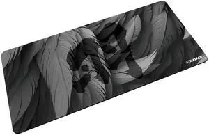 DOURO-X-CTRY MST901 Gaming Large Mouse Pad, Waterproof Surface, High Non-Slip Base, High Speed Strong Stability Holographic Design (90cm x 40cm) (MST901 Black)