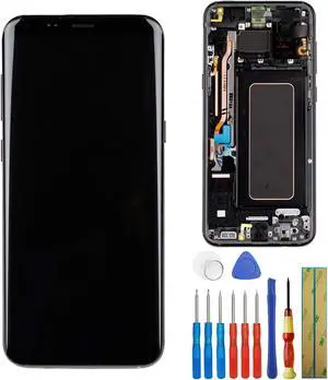 E-YIIVIIL New Super AMOLED Screen Compatible with Samsung Galaxy S8+ Plus G955F, 6.2 Inches, 1440 x 2960 Resolution, Phone Screen, MONITOR