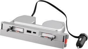 EYPINS USB Hub Compatible with Tesla Model 3 Highland, Retractable Hub Docking Station, Fast Charge Cable Adapter,USB Cable, 2pcs Type-C Retractable Cables,Center Console USB Hub Interior