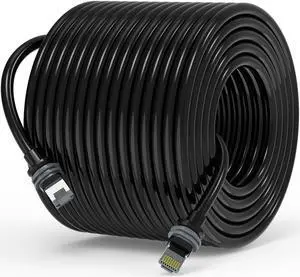 Fanktoo 131.2FT/ 40M Starlink Gen 3 Cable for Star Link Generation 3 V3/ Mini, Replacement Extension Starlink Ethernet Cable Waterproof (Black)