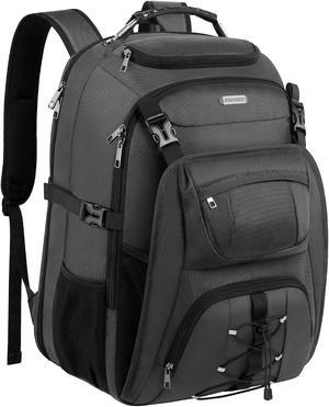 JCDOBEST TSA Friendly Travel Laptop Backpack 18.4 inch XXXL Gaming Backpack Water-Repellent College Daypack Business Backpack with RFID Pockets & USB Port for Men
