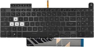 Replacement Backlit Keyboard for ASUS TUF A15 F15 FA507 FX507 FX507R A17 FA707 F17 FX707 & TUF Dash F15 FX517 Series Laptop with Per-Key RGB Colorful Keyboard US Layout