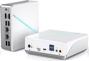 Mini PC Pocket PC Mini Desktop Compute Intel 12th Gen Alder Lake N100 Mini Desktop 16GB DDR5 RAM 512GB SATA3 M.2 SSD 4K Dual Display/2*HDMI/WiFi 6/BT5.2/Dual Gigabit Port for Home Office