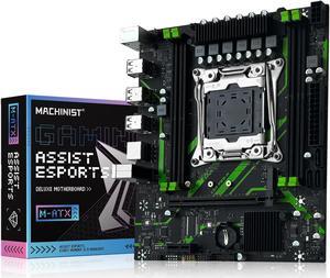 MACHINISIT LGA 2011-3 Motherboard X99 Micro ATX Motherboard for Intel Xeon E5 V3 V4 Series Processors (DDR4 Max 128GB, PCIe 3.0, M.2 Protocol, Gigabit LAN) PC Server Motherboard (X99 PR9-H)