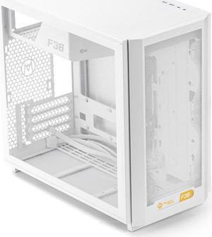 Mechanic Master Flyer Series F36 MATX case Support BTF Back Plug Motherboard 280 Water-Cooled 165MM air-Cooled (White)