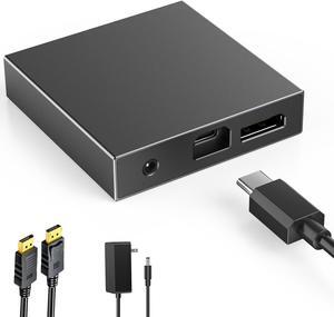 OLCLSS PS VR2 Adapter Compatible with PS VR2,PS VR2 PC Adapter,Adapter Power Kit and DisplayPort Cable,Expand PS VR2 Game Library to Play Games on PC