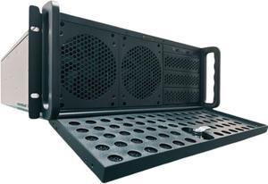 RACKOWL 4U Rackmount Server Case Chassis, 8*HDD Bays & 3*5.25" Devices, E-ATX/ CEB/ EEB/ ATX Mobo, Fan: Front 2*120mm, Mid 3*120mm, Rear 2*80mm, Front Panel Lock, Size:16.8*7.0*25.0", RO-SC4U0650X003