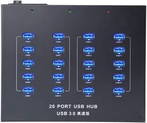 [Upgraded Version] Sipolar USB hub A-213P High Speed Multi Ports USB 3.0 Data Hub for Cell Phone/Tablets with Mounting Brackets