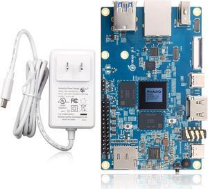 Orange Pi 5 8GB Rockchip RK3588S 8-Core 64 Bit Single Board Computer, Up to 2.4GHz and 8K Video Codec Support Development Board Run Orange Pi/Ubuntu/Debian/Android 12 OS (8GB+ Power Supply)