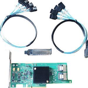SVNXINGTII 9207-8i 6Gbs SAS 2308 PCI-E 3.0 HBA IT Mode for ZFS FreeNAS unRAID 2*SFF-8087 SATA Host Bus Adapter