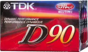 TDK D-90 Cassette 10-Pack, ¹