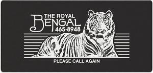 DURAGLYDE MPCO Royal Bengal Black by OZGMX Large Size Gaming WFH Mousepad Full Desk (Black, AeroGlyde Fabric (Large (36" x 17"))