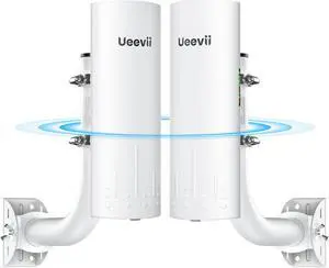 UeeVii CPE450 Wireless Bridge Outdoor Point to Point & 2-Pack Bridge Bracket