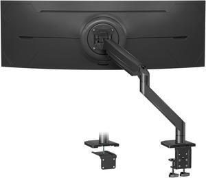 UPGRAVITY Heavy Duty Monitor Arm for 17-57" Screens up to 55lbs, Premium Aluminum Ultrawide Monitor Arm for Samsung 49" Odyssey G9 and LG, Fully Adjustable Single Ultrawide Mount, VESA 75/100mm, Black