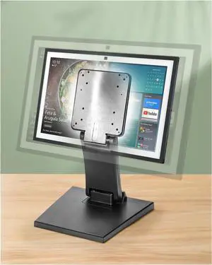 WEARSON Mount Stand for Amazon Alexa Echo Show 21 (1st, 2nd Gen), Tilt, and Rotate Stand Made for Amazon Echo Show 15 21 Vesa Monitor Stand Adjustable Echo Show 21 Mount, Vesa 75*75 100*100 Black