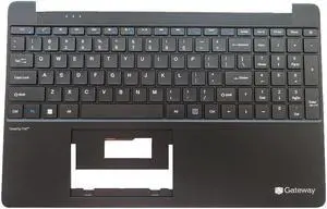 wzqrps Replacement Laptop Upper Case Palmrest Keyboard Assembly Part for Gateway 156 GWTN156-1 GWTN156-4 GWTN156-5 GWTN156-1BK 1BR Black US