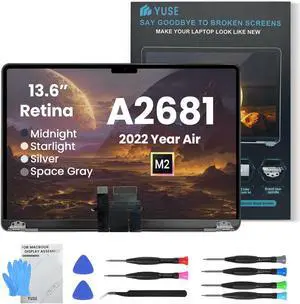 FTDLCD Replacement For Mac14,2 MacBook Air 13.6" M2 2022 A2681 EMC 4074 MLXW3 MLXX3 MLXY3 MLY03 MLY13 MLY23 MLY33 MLY43 13.6 Inches
