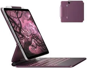 typecase Edge Keyboard Case for iPad Air 11-inch(M3/M2, 2025/2024), iPad Pro 11-inch(4th/3rd/2nd/1st Gen) & iPad Air 10.9-inch 5/4th Gen, Multi-Touch Trackpad, 11-Color Backlight, Raspberry