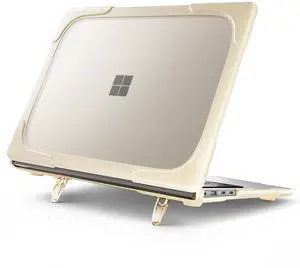 Batianda Heavy Duty Case for 13.8 inch Microsoft Surface Laptop 2024 (7th Edition) with Fold Kickstand Includes Keyboard Cover Screen Protector - Shockproof Stylish & Durable Protective Cover, Khaki