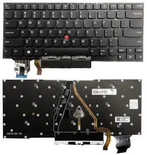 GinTai Laptop US Keyboard with Backlit Replacement for Lenovo ThinkPad 2019 2020 X1 Carbon 7th 20QD 20QE 20R1 20R2 8th 20U9 20UA SN20W73869 PK131L11B00