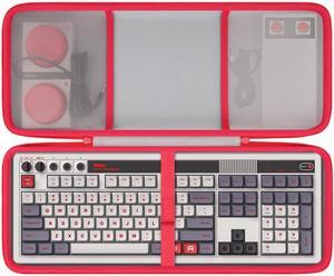 co2CREA Hard Travel Case Compatible with 8BitDo Retro 108 Mechanical Keyboard 108 Keys and Integrated Numpad