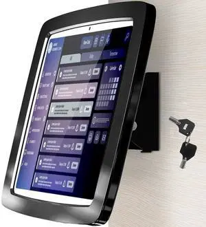 Beelta Tablet Wall Mount Lockable Tiltable Anti Theft Security, Compatible with 10.9" iPad 10th, Pro 11" 1 2 3 4, Air 4 5, Air 11", iPad 11"(A16) - BSW102BA