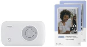 HPRT CP2100 Portable Photo Printer-Grey (2.1 x 3.4) Initial10 Sheets & 40 Sheets Bundle