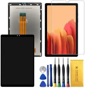 AOHCKAY Touch Screen Digitizer Replacement for Samsung Galaxy Tab A7 Lite 2021 SM-T220 T220N with Tools Adhesive Tempered Glass Black