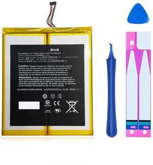 DRECHAS Battery for HD 10.1 9th 7th Generation 58/000/280 58/000/187 26S/1015/A 295/5C7 SL0/56ZE M2V/3R5 with Repair Tool Kit